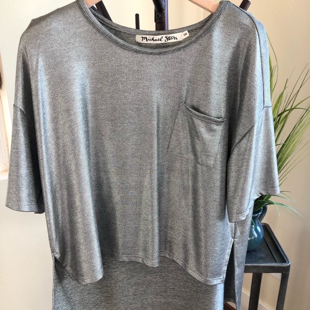 Metallic Michael star T-shirt